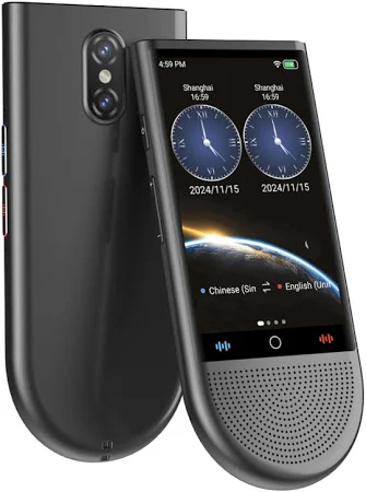 Інтелектуальний голосовий перекладач S15 з підтримкою 4G, Wi-Fi, офлайн/онлайн перекладу, ChatGPT та фото-розпізнаванням тексту
