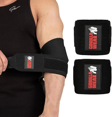 Gorilla Wear Локтевые бинты Elbow Wraps см Black