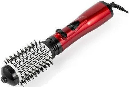Фен щітка для укладання волосся Gemei GM-4829, гребінець фен браш з обертанням Червоний (фен расческа)