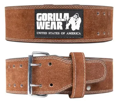 Gorilla Wear Пояс Gorilla Wear 4 Inch Leather Lifting Belt Black