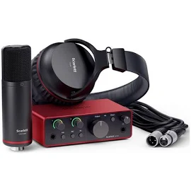 Cтудийный набор Focusrite Scarlett Solo Studio (4Gen). Аудиоинтерфейсы