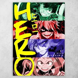 Аниме плакат постер "Моя геройская академия / Boku no Hero Academia" No7