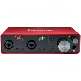 Focusrite Scarlett 2i2 (3-е поколение) профессиональный аудио интерфейс внешняя звуковая карта USB