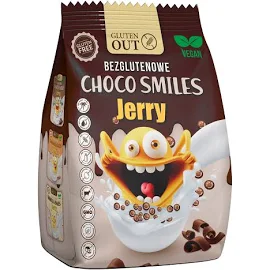 Сухой завтрак с какао Jerry Choco Smiles без глютена GLUTEN OUT 375 г