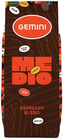 Кава Gemini Espresso Medio у зернах 1 кг