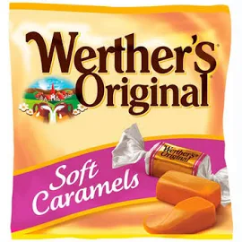 Цукерки Soft Caramel Werther's Original 180 гр. Німеччина. Цукерки у м'якій упаковці