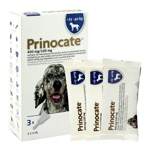 Прінокат - каплі від внутрішніх та зовнішніх паразитів для собак від 25 до 40 кг(1 піпетка)
