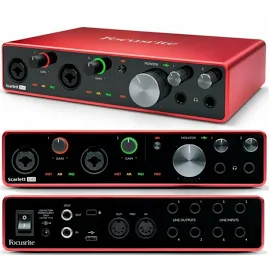 Аудиоинтерфейс focusrite scarlett 8i6 gen 3 (б/у)