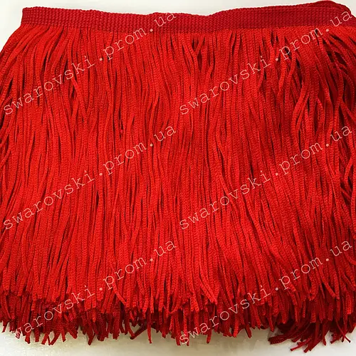 Бахрома танцювальна, колір Red, 15 см*1м