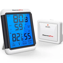 ThermoPro TP65C Внутрішня зовнішня монітор температури та вологості Метеостанція з функцією