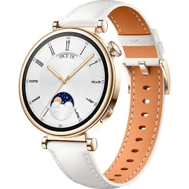 Huawei Watch GT 4 41 mm White Leather Strap