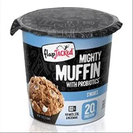 FlapJacked, Mighty Muffin, с пробиотиками, Сморес, 1,94 унции (55 г)