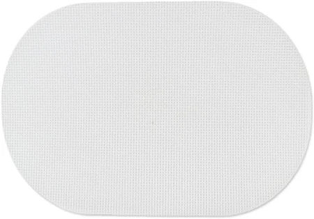 Пластикова канва, овал, 46*30.7 см, комірка 2 мм, біла - канва, полотно для вишивання
