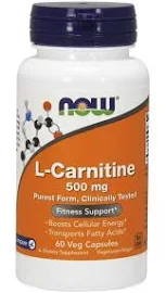 Жиросжигатель NOW L-Carnitine 60 капсул (4384300818)