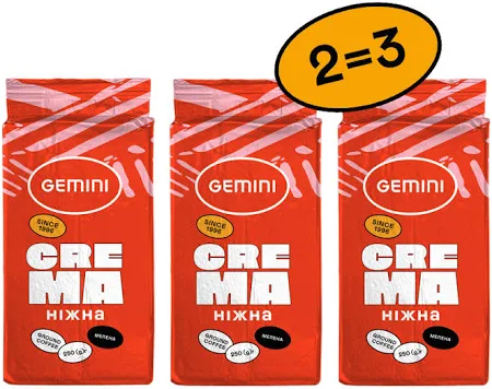 Кава мелена Gemini Crema 250г. Доставка Zakaz.ua. Усі акції та знижки Novus на товари з доставкою. Доставка продуктів з Novus