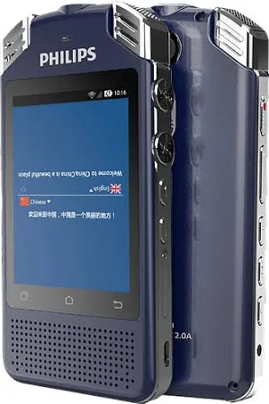 Електронний перекладач PHILIPS VTR8080, Рекордер, Голосовой перевод, Hi-Fi Аудіоплеєр, Фотопереклад, 4G LTE, Wi-Fi