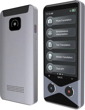 Розумний електронний перекладач Ai Translator V9000, 4G LTE, ChatGPT, Нейронний переклад 137 мов + 16 офлайн, 1750 мАг