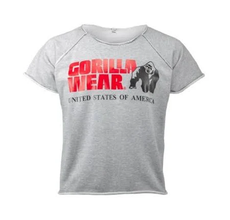 Футболка Gorilla Wear Classic Work Out Top L/XL Сіра (9010780012). Чоловічі футболки