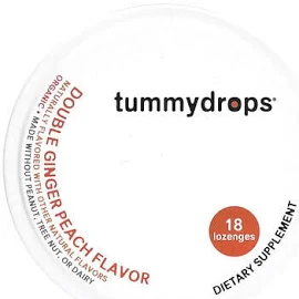 Tummydrops, Двойной имбирь и персик, 18 пастилок