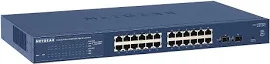 Коммутатор NETGEAR GS724T 24xGE, 2xGE SFP, управляемый L2 (GS724T-400EUS) управляемый 2-го уровня