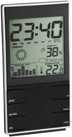 Цифрова погодна станція TFA чорна 35.1102.01