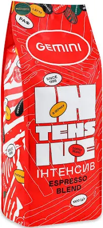 Кава в зернах Gemini Intensive Espresso Blend 1кг