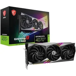 Видеокарты - Видеокарта MSI GeForce RTX 4070 TI 12GB GDDR6X GAMING X TRIO