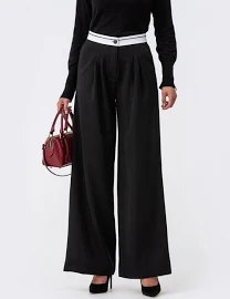 Чорні штани-палаццо в класичному стилі 63347 – купити в Києві, Україні в роздріб | інтернет-магазин Dressa