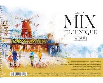 Скетчбук А4/20арк. "MUSE" /PB-SC-020-309/ пруж., (240г/м2) (1/36)