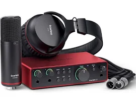 Комплект для звукозаписи Focusrite Scarlett 2i2 Studio 4th Gen