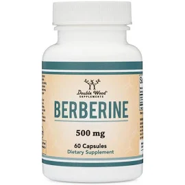 Double Wood Supplements Berberine 60 капсул (4384305027b). Натуральні добавки і екстракти