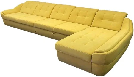 Кутовий розкладний диван ВІКОМеблі Спейс А Лонг / Space A Long, кут Г, жовтий (Viko-SpaceL12)