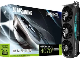 Відеокарта Zotac GeForce RTX 4070 Ti SUPER Trinity Black Edition 16GB GDDR6X (ZT-D40730D-10P)