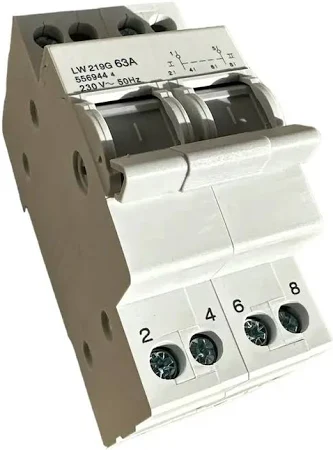 Перемикач навантаження 2P 63A 230V (Пакетник) для захисту електричних ланцюгів