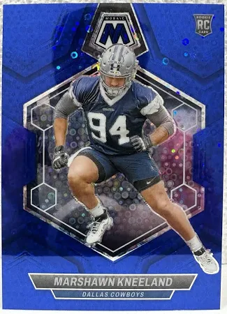 2024 Panini Mosaic Marshawn Kneeland Rc No Huddle Blue /75 Dal Cowboys