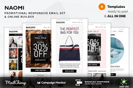 Naomi - Promotional Email Set - Creative Market