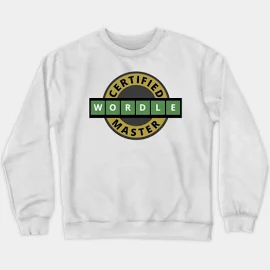 tatzkirosales-shirt-store Certified Wordle Master - Wordle Crewneck Sweatshirt | Wordle