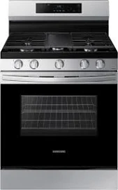 Samsung 6.0 Cu. ft. Smart Freestanding Gas Range with Integrated Griddle Stainless Steel NX60A6111SS