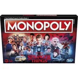 Hasbro Gaming Monopoly: Netflix Stranger Things Edition Board Game for Adults and Teens Ages 14+, for 2-6 Players, Multicolor