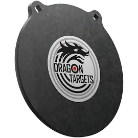 Dragon Targets 12" x 1/2" Raw Gong AR500 Steel Shooting Target