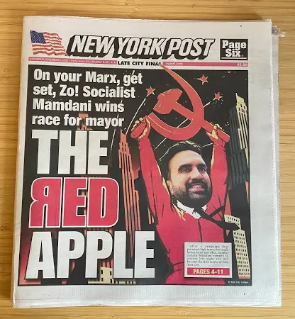 York Post: Zohran Mamdani Wins Nyc Mayor Election 11/5/25 The Red