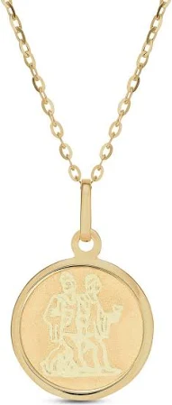 Frankie & Zoe 14K Yellow Gold Gemini Pendant Necklace