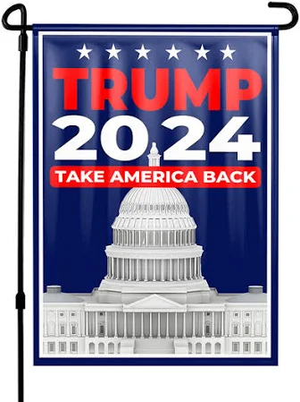 Trump 2024 Take America Back Capitol Building Yard Flag