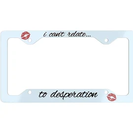 Sabrina carpenter license plate frame, espresso, I can't relate to desperation, Sabrina carpenter merch, Sabrina car accessories, espresso