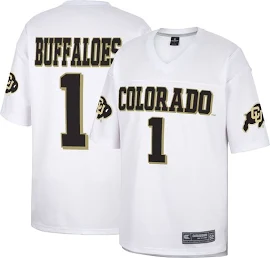 Colosseum Men's Colorado Buffaloes White Football Jersey, XL