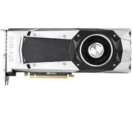 Nvidia GeForce GTX 1070 8GB Founders Edition GDDR5 PCI Express 3.0 Graphics Card