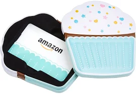 Amazon .com Gift Card in A Birthday Cupcake Tin