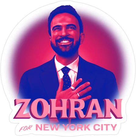 Vintage Glow Mayor Nyc Vote Sticker