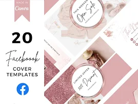 20 Facebook Cover Templates, DIY facebook banner, Facebook banner, Facebook Template, FB Banner, Personal Branding, Facebook Branding