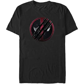 Big & Tall Marvel Deadpool & Wolverine Clawed Emblem Graphic Tee, Men's, Size: 5XB, Black